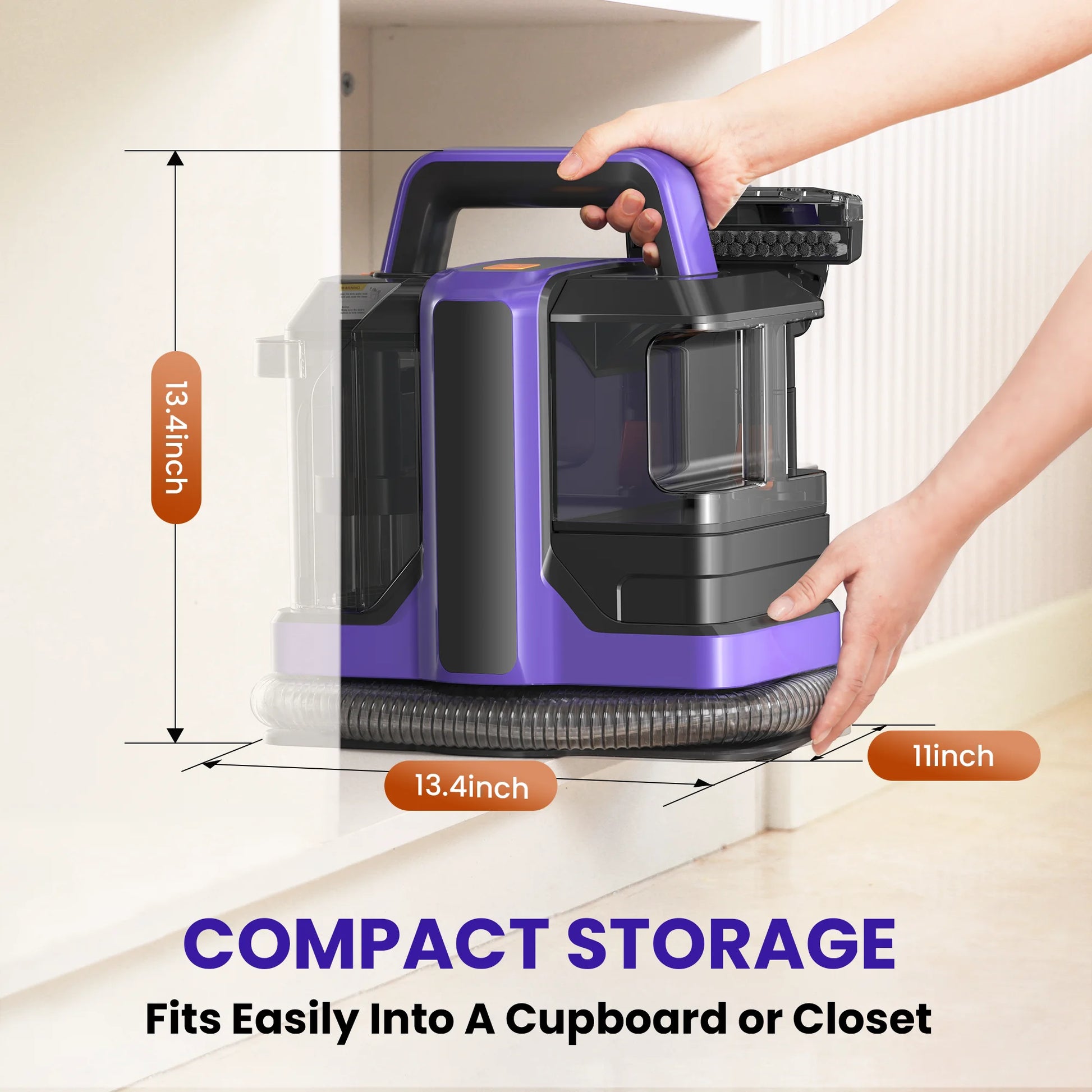 Upholstery Carpet Cleaner, Portable Spot Stain Cleaner - Includes 8.5Oz Deep Clean Pro Formula