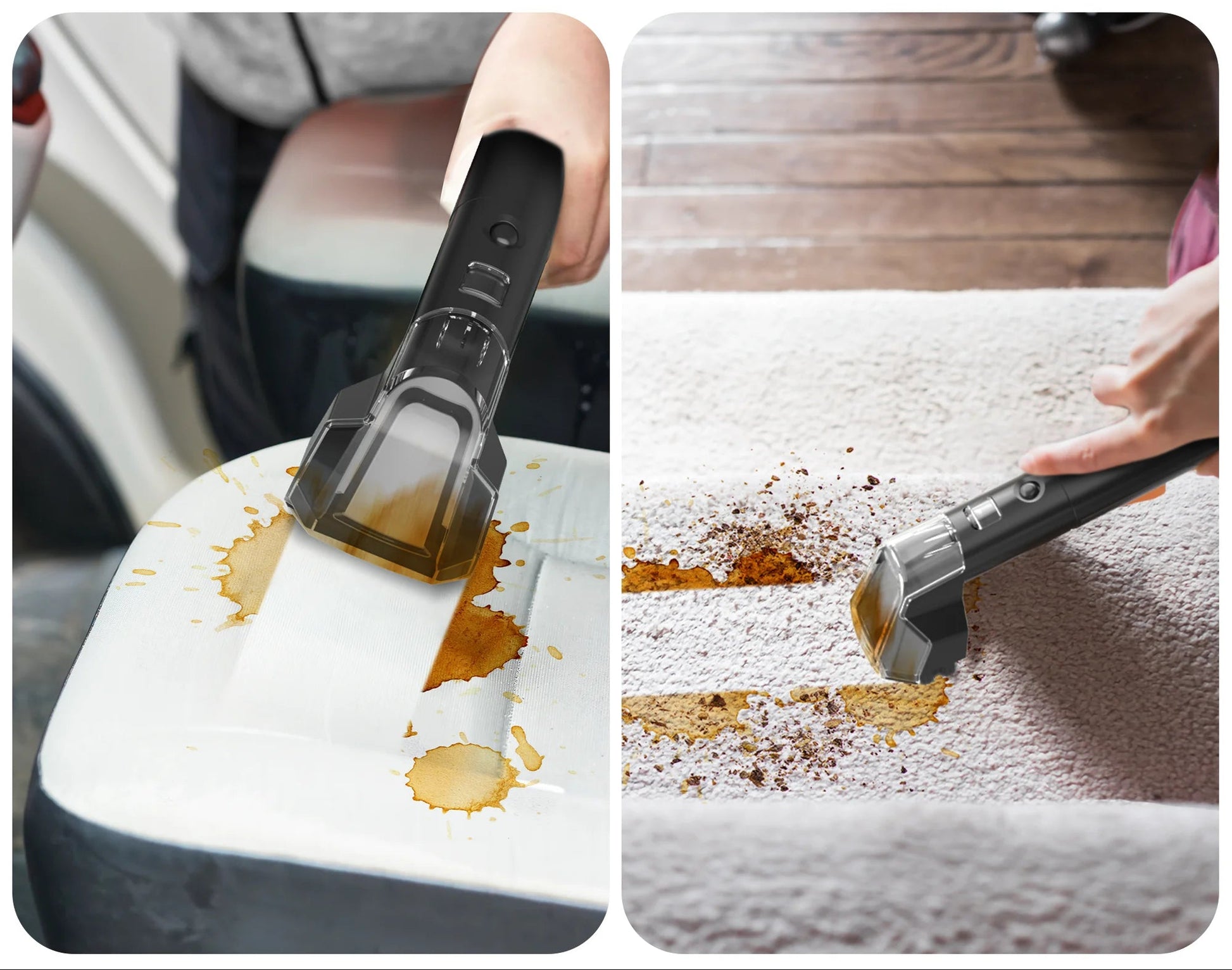 Upholstery Carpet Cleaner, Portable Spot Stain Cleaner - Includes 8.5Oz Deep Clean Pro Formula